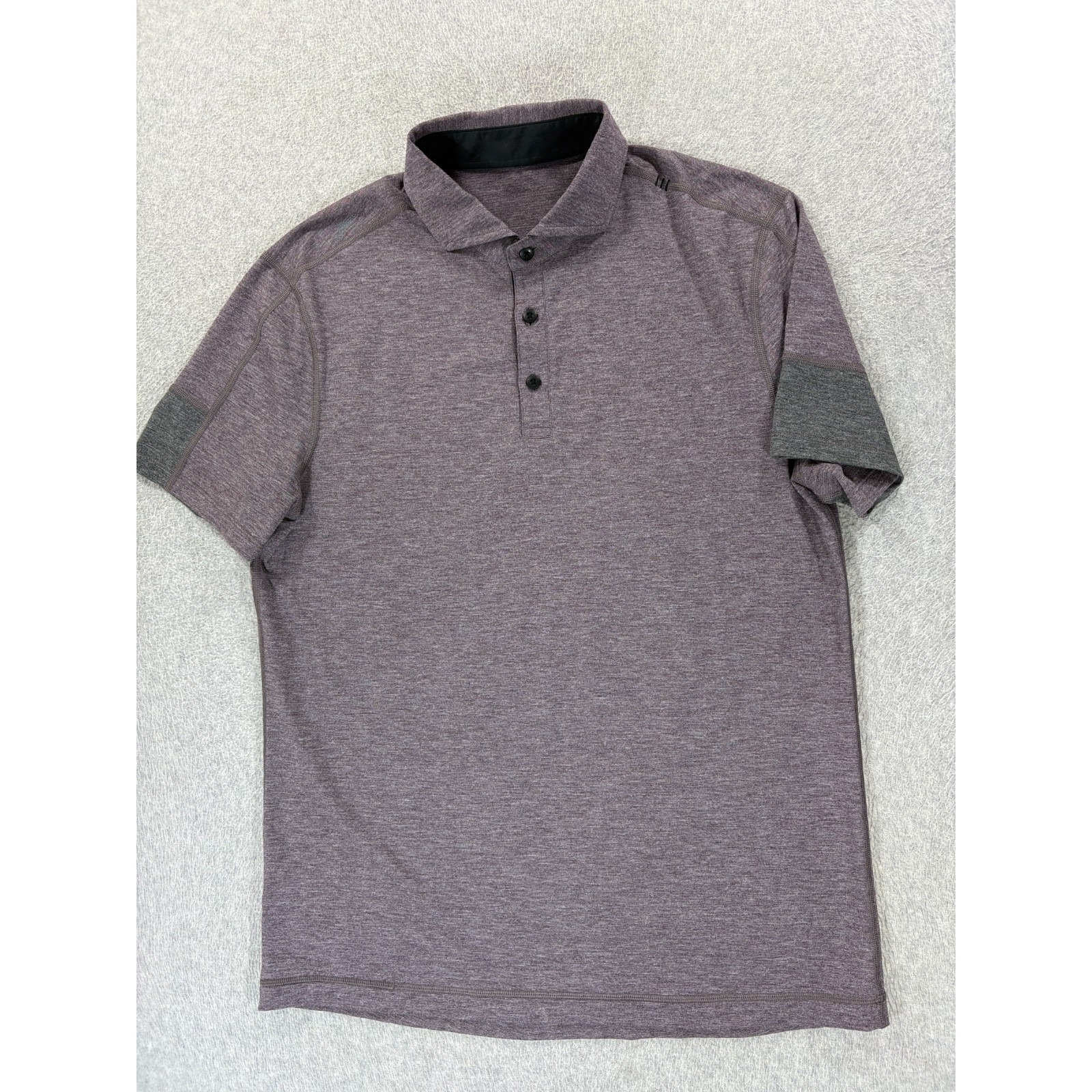 Lululemon Performance Short Sleeve Polo Shirt (Men's Large) Muted Purple